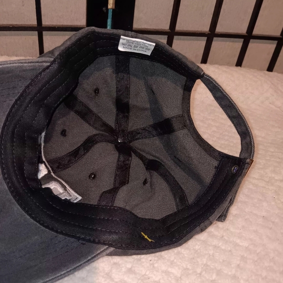 DAD Embroidered Baseball Cap in Washed Black - Picture 5 of 6